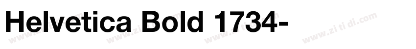 Helvetica Bold 1734字体转换